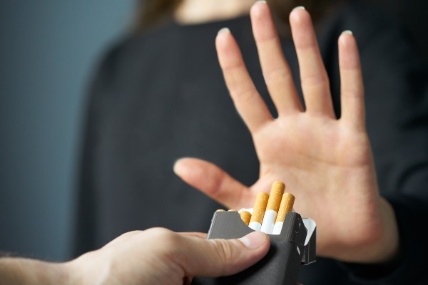 image depicting smoking cessation